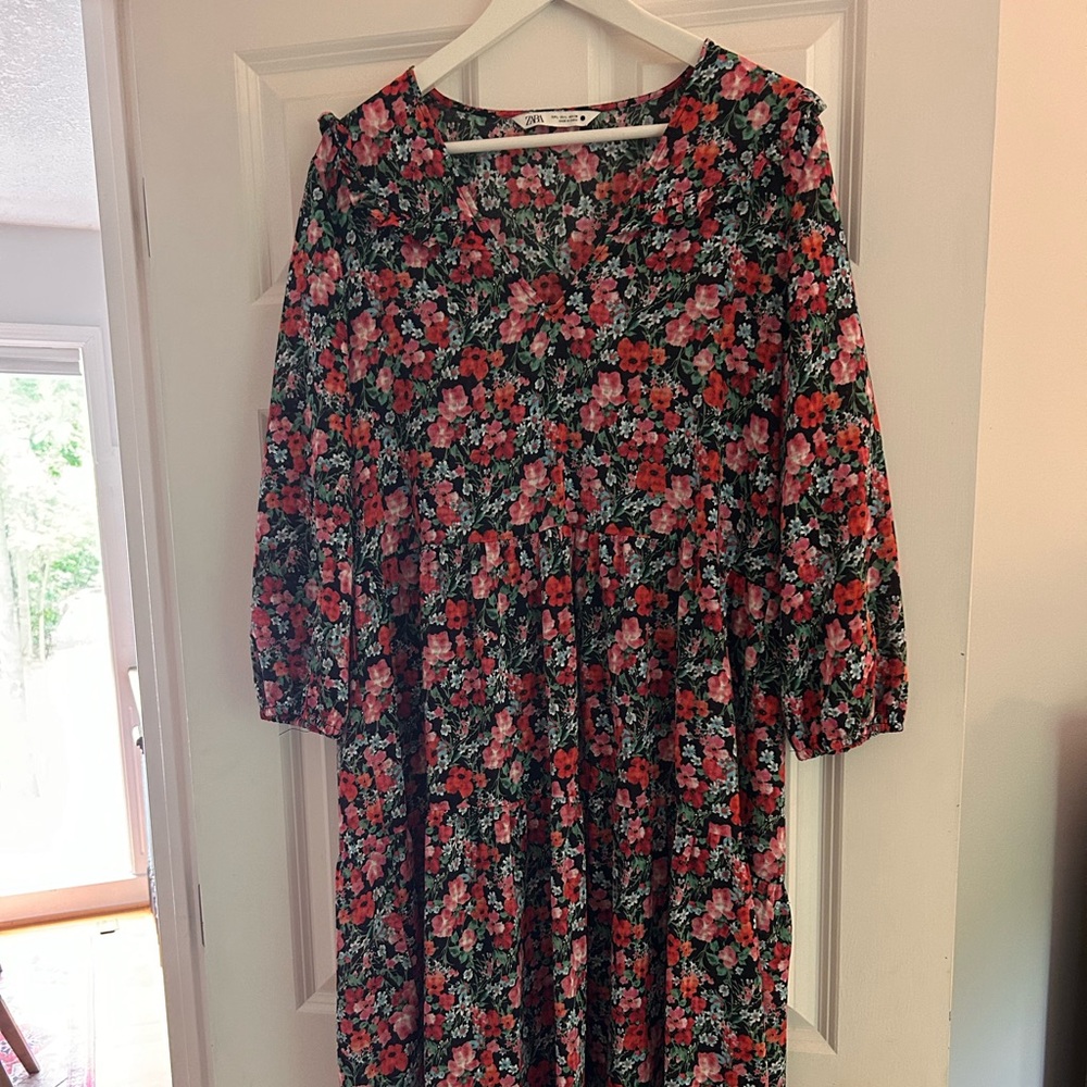 Zara Multicolor Floral Dress
